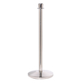 Queue Solutions RopeMaster 351, Crown Top, Sloped Base, Polished Stainless Steel PRC351-PS